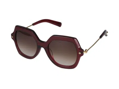 Yohji Yamamoto Slook018 Sunglasses In Brown