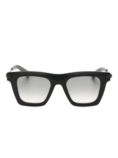 Yohji Yamamoto Slook17 Sunglasses In Black