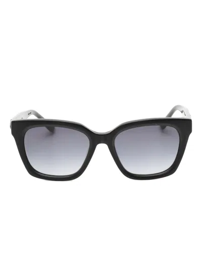 Yohji Yamamoto Slook23 Sunglasses In Black