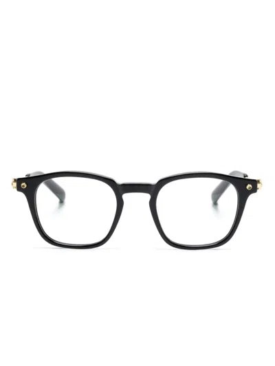 Yohji Yamamoto Brille Mit Eckigem Gestell In Schwarz