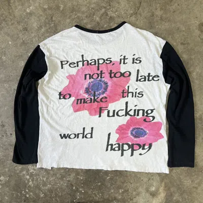 Pre-owned Yohji Yamamoto Ss17 “perhaps It Is Not Too Late” Long Sleeve In White