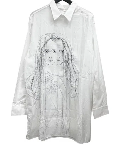 Pre-owned Yohji Yamamoto Ss20 Long Shirt Uchida In Black