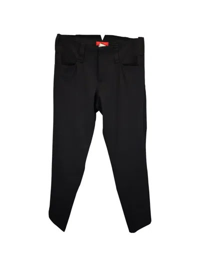 Pre-owned Yohji Yamamoto Straight-leg Trousers In Black