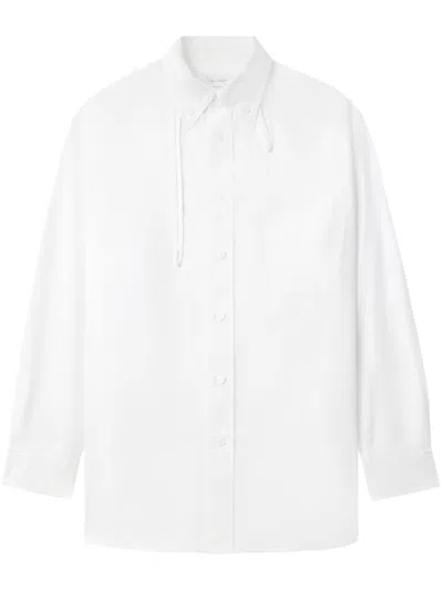 Yohji Yamamoto Strap-detail Shirt In White