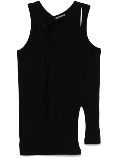 Yohji Yamamoto Strap-detail Tank Top In Multicolor