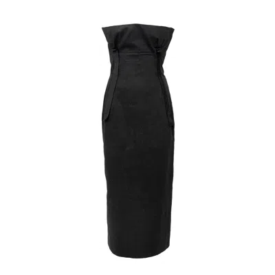 Yohji Yamamoto Strapless Dress - '90s In Black