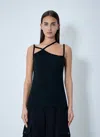 Yohji Yamamoto String Detail Camisole In Black