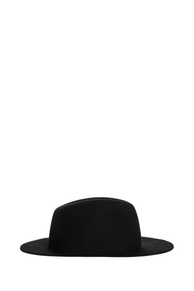 Yohji Yamamoto Structured Hats In Black