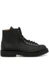 Yohji Yamamoto Suede Lace-up Boots In Black