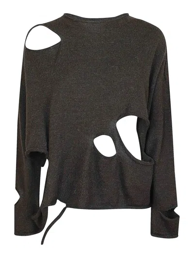 Yohji Yamamoto Wg Round Neck In Light Brown