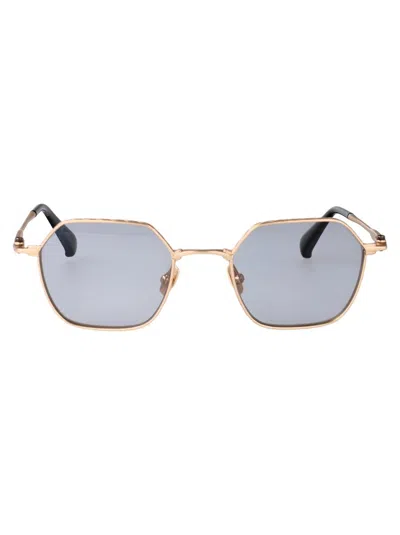 Yohji Yamamoto Sunglasses In Gold