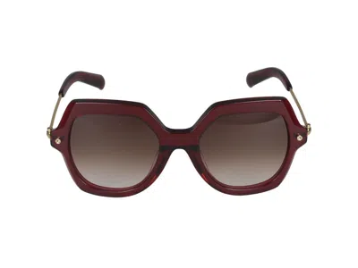 Yohji Yamamoto Sunglasses  Slook018 18001 51/20/150 In Burgundy