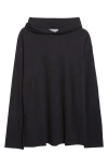 Yohji Yamamoto Super 120s Wool T-shirt Hoodie In Black