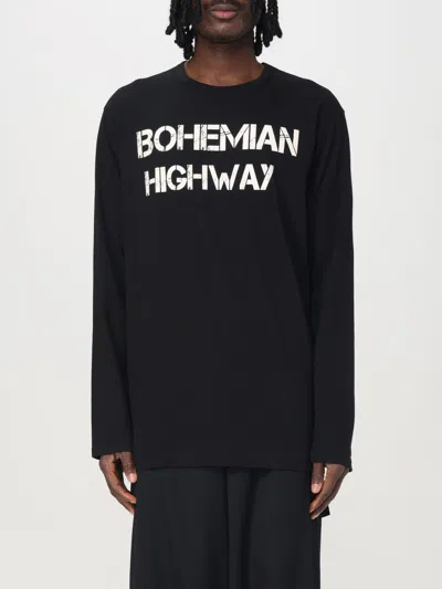 Yohji Yamamoto Logo-print Cotton T-shirt In Schwarz