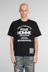 Yohji Yamamoto X Neighbourhood Slogan-print T-shirt In Black