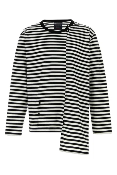 Yohji Yamamoto Embroidered Cotton T-shirt In Multi