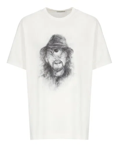 YOHJI YAMAMOTO T-SHIRT WITH PRINT
