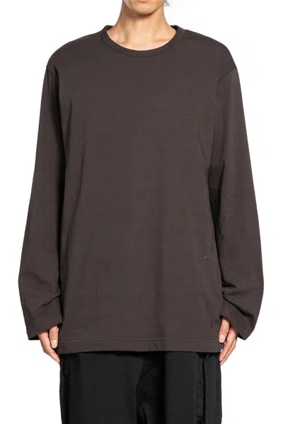 Yohji Yamamoto T-shirts & Tank Tops In Brown