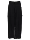 Yohji Yamamoto Tab Wide P Pants Black In Black