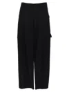 Yohji Yamamoto Tab Wide P Pants Black In Black