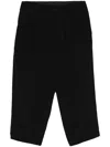 Yohji Yamamoto Tailored Tapered Trousers In Black