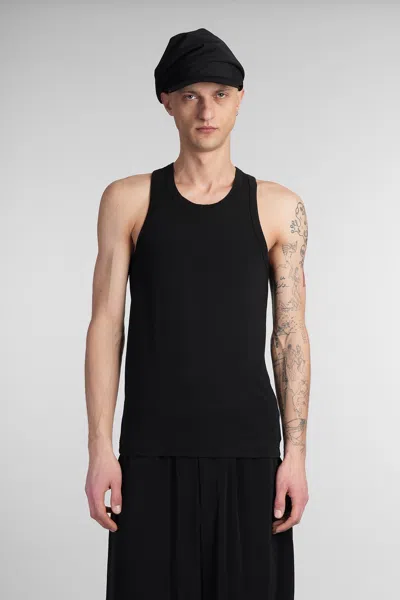 Yohji Yamamoto Ultima Jersey X Tank Top In Black