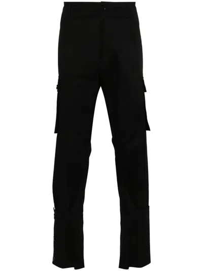 Yohji Yamamoto Tapered Cargo Trousers In Black