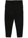 Yohji Yamamoto Tapered Trousers In Black