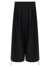 Yohji Yamamoto Tailored Trousers With Pleated Front And Pockets In Black