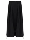 Yohji Yamamoto Tailored Trousers With Pleated Front And Pockets In Black