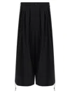 Yohji Yamamoto Tailored Trousers With Pleated Front And Pockets In Black