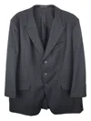 Yohji Yamamoto Three-button Wool Blazer In Black