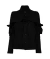 Yohji Yamamoto Three-dimensional Pattern Shirt In Black