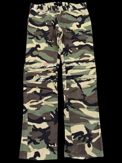 Pre-owned Yohji Yamamoto Tigerstripe Woodland Patchwork Pant F709 In Multi