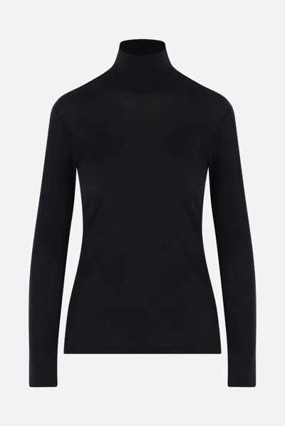 Yohji Yamamoto Turtleneck Top In Black