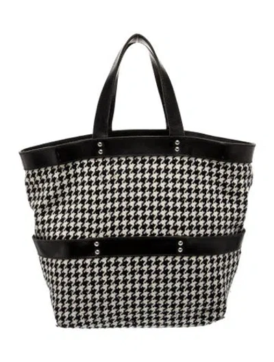 Pre-owned Yohji Yamamoto Tote Vintage 2003 Houndstooth Tote In Multi