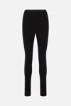 Yohji Yamamoto Logo-waistband Leggings In Black