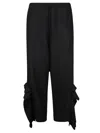 Yohji Yamamoto Box-detail Trousers In Black