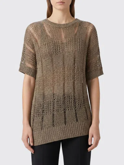 Yohji Yamamoto Sweater  Woman Color Brown In Multi