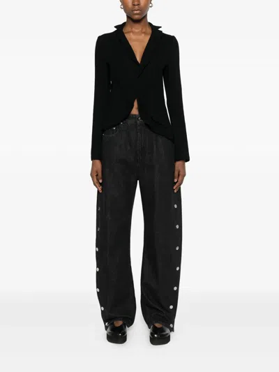 Yohji Yamamoto Tuck Short Jacket In Black