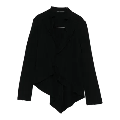 Yohji Yamamoto Tuck Short Jacket In Black