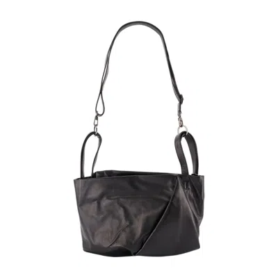 Yohji Yamamoto Tulip M Shoulder Bag In Black