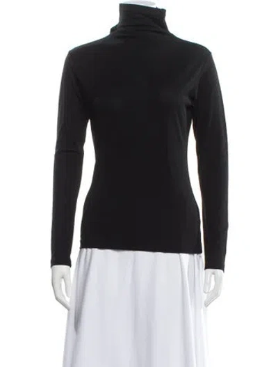 Pre-owned Yohji Yamamoto Turtleneck Long Sleeve Top In Black
