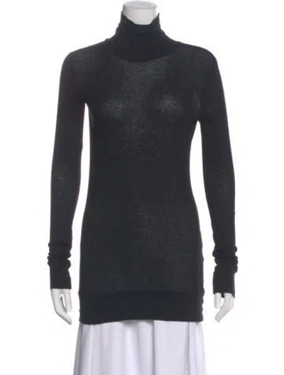 Pre-owned Yohji Yamamoto Turtleneck Long Sleeve Tunic In Gray