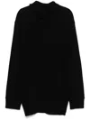 Yohji Yamamoto Turtleneck Sweater In Black
