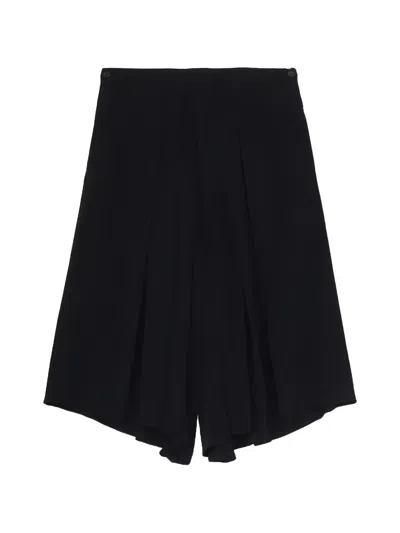 Yohji Yamamoto Tuxedo Hakama Trousers In Black