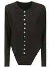 YOHJI YAMAMOTO TUXEDO SHIRT BODYSUIT