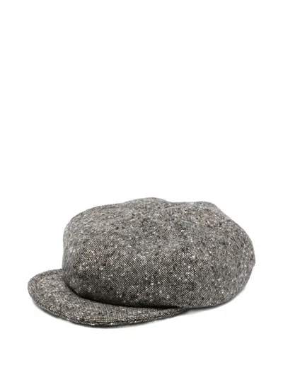 Yohji Yamamoto Tweed Hat In Gray
