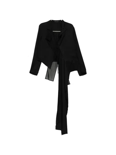 Yohji Yamamoto Twill Jacket In Black