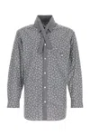 Yohji Yamamoto Cotton Shirt With Floral Pattern And Chest Pocket